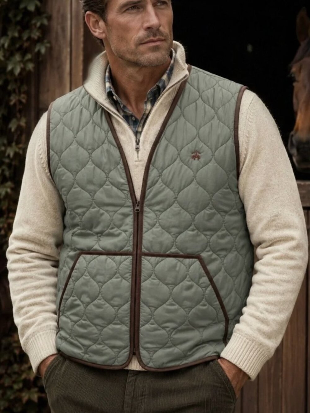 NEW Brooks Brothers Quilted Vest Jacket